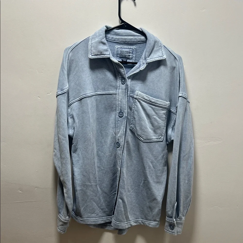 American Eagle Women’s Light Blues Jacket Size XS